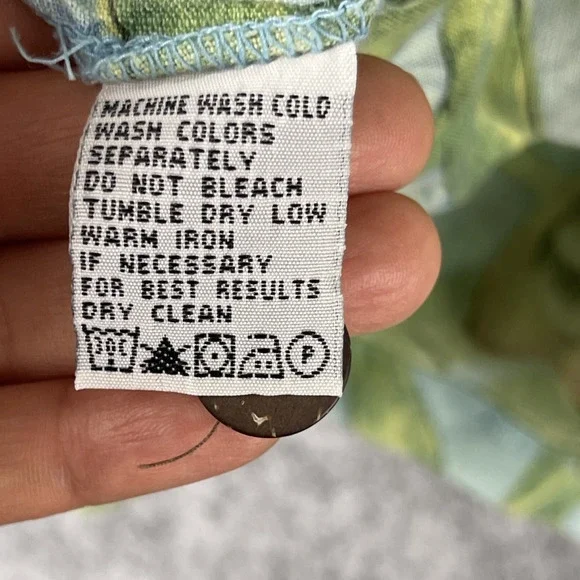 Tommy Bahama Linen Camp Shirt Mens XL Button Up Tropical Parrot Aloha Hawaiian - Picture 6 of 15